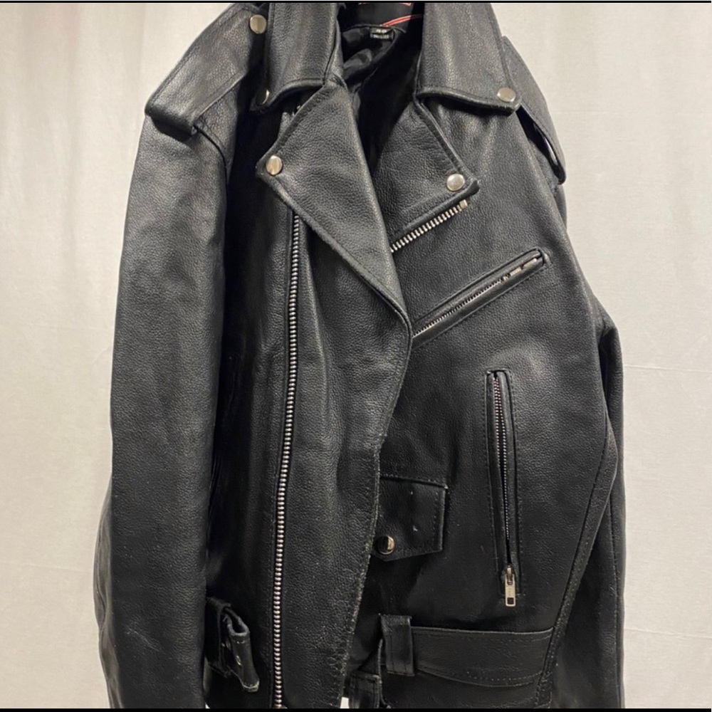 REAL Leather motorcycle jacket